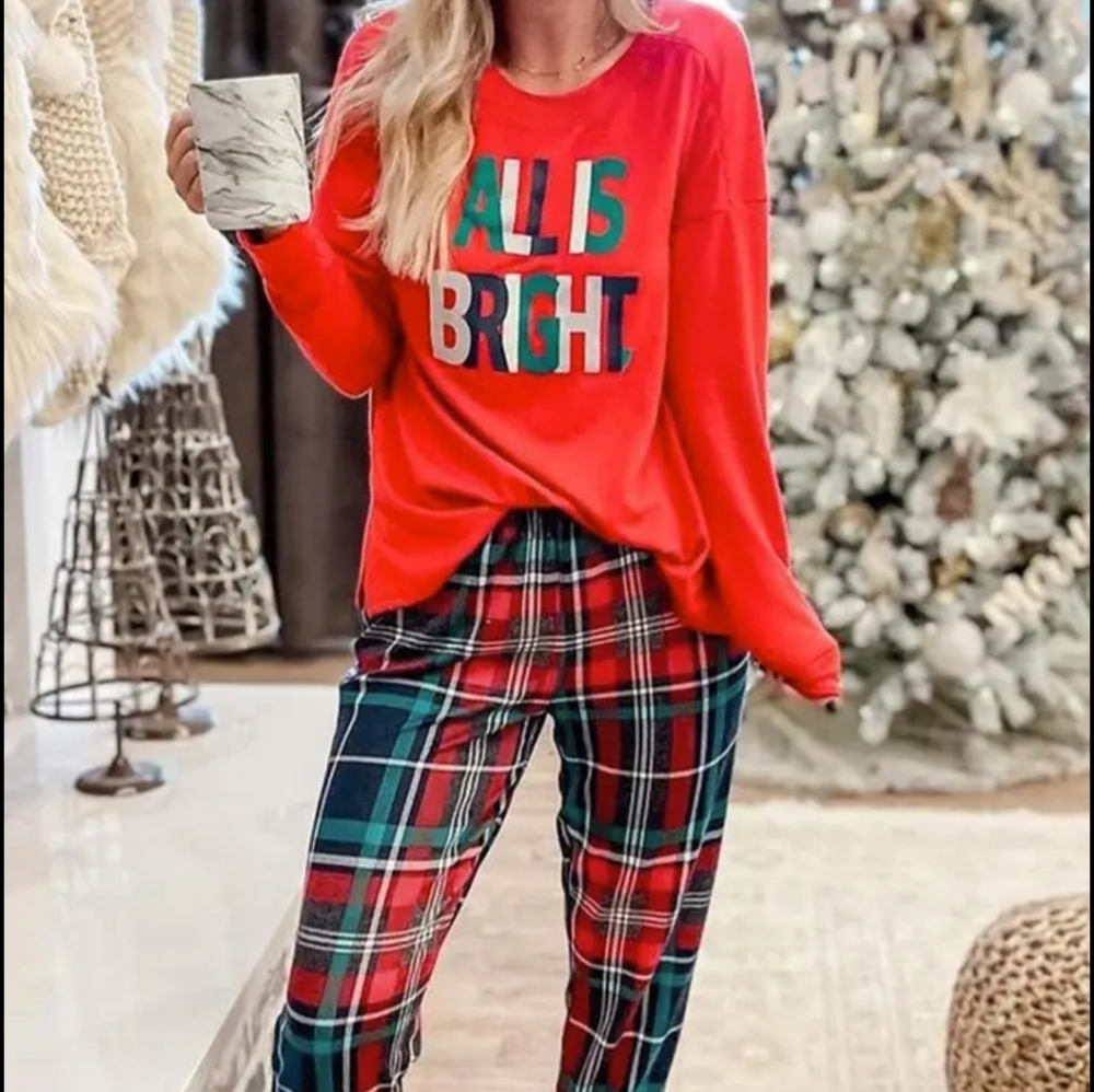 Christmas Pajama Lounge Set